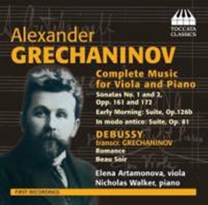 Grechaninov - Works For Viola & Piano i gruppen CD hos Bengans Skivbutik AB (1022248)