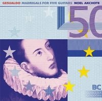 Akchoté No?L - Gesualdo: Madrigals For Five Guitar i gruppen CD hos Bengans Skivbutik AB (1099868)