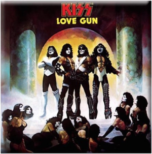 Kiss - Kiss - Fridge Magnet: Love Gun Album i gruppen Minishops / Kiss hos Bengans Skivbutik AB (1129633)