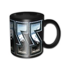 Kiss - Kiss Chrome Logo Black Boxed Mug (German i gruppen Minishops / Kiss hos Bengans Skivbutik AB (1533676)