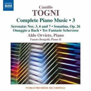 Togni Camillo - Complete Piano Music, Vol. 3 i gruppen CD hos Bengans Skivbutik AB (1946646)