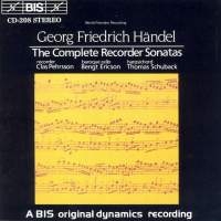 Handel George Frideric - Complete Recorder Sonatas i gruppen VI TIPSER / Julegavetips CD hos Bengans Skivbutik AB (2006410)