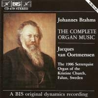 Brahms Johannes - Complete Organ Music i gruppen VI TIPSER / Julegavetips CD hos Bengans Skivbutik AB (2006648)