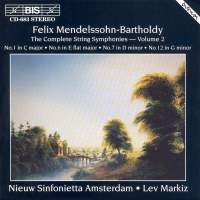 Mendelssohn Felix - Complete String Symphony Vol 2 i gruppen CD hos Bengans Skivbutik AB (2006886)