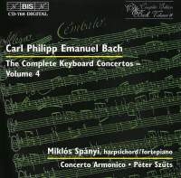 Bach Carl Philipp Emanuel - Keyb Concertos Vol 4 i gruppen CD hos Bengans Skivbutik AB (2006912)