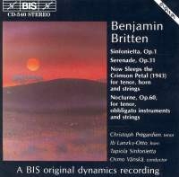 Britten Benjamin - Sinfonietta Op.1 i gruppen VI TIPSER / Julegavetips CD hos Bengans Skivbutik AB (2006932)