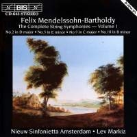 Mendelssohn Felix - Complete String Symphony Vol 1 i gruppen VI TIPSER / Julegavetips CD hos Bengans Skivbutik AB (2006935)