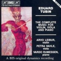 Tubin Eduard - Complete Music For Violin/Vla/ i gruppen CD hos Bengans Skivbutik AB (2007176)