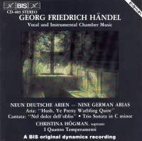 Handel George Frideric - Neun Deutschen Arien i gruppen CD hos Bengans Skivbutik AB (2007183)