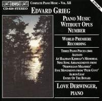 Grieg Edvard - Piano Music Without Op i gruppen VI TIPSER / Julegavetips CD hos Bengans Skivbutik AB (2007215)