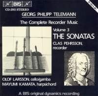 Telemann Georg Philipp - Complete Recorder Music Vol3 i gruppen VI TIPSER / Julegavetips CD hos Bengans Skivbutik AB (2007396)