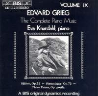 Grieg Edvard - Complete Piano Music Vol 9 i gruppen VI TIPSER / Julegavetips CD hos Bengans Skivbutik AB (2009125)