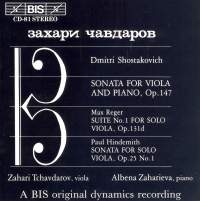 Shostakovich Dmitry - Son For Vla Piano/Reger i gruppen CD hos Bengans Skivbutik AB (2009211)