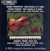 Prokofiev Sergey - Cello Sonatas/Franck/Faure i gruppen CD hos Bengans Skivbutik AB (2009260)