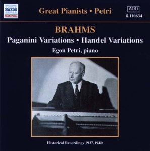 Brahms Johannes - Paganini Variations i gruppen VI TIPSER / Julegavetips CD hos Bengans Skivbutik AB (2010000)