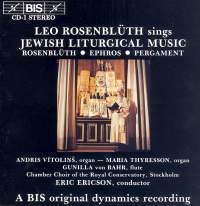 Rosenbluth Leo - Jewish Liturgical Music i gruppen CD hos Bengans Skivbutik AB (2010164)