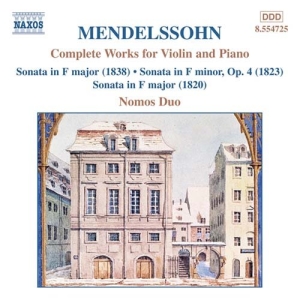 Mendelssohn Felix - Complete Works For Violin & Pi i gruppen CD hos Bengans Skivbutik AB (2010782)