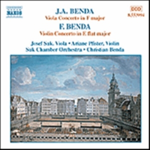 Benda J/Benda F - Viola & Violin Concertos i gruppen CD hos Bengans Skivbutik AB (2010885)