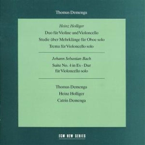 Demenga Thomas - Heinz Holliger / Johann Sebastian B i gruppen CD hos Bengans Skivbutik AB (2012838)