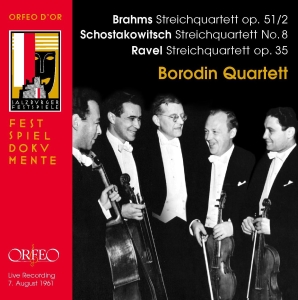 Brahms / Ravel / Shostakovich - String Quartets i gruppen CD hos Bengans Skivbutik AB (2017436)