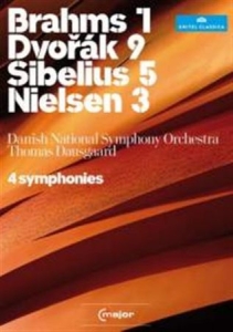 Brahms / Dvorak / Sibelius / Nielse - Symphonies i gruppen DVD & BLU-RAY hos Bengans Skivbutik AB (2035557)