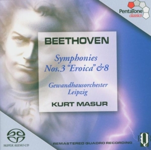 Beethoven - Sinfonien 3 & 8 i gruppen Musikk / SACD / Annet hos Bengans Skivbutik AB (2036405)