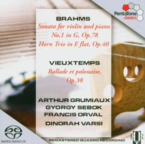 Brahms/Vieuxtemps - Sonate Für Violine Und Klavier i gruppen Musikk / SACD / Annet hos Bengans Skivbutik AB (2036413)