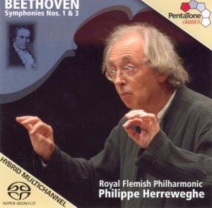 Beethoven - Sinfonien 1+3 i gruppen Musikk / SACD / Annet hos Bengans Skivbutik AB (2036510)