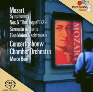 Mozart - Sinfonien 5 & 29/Serenata i gruppen Musikk / SACD / Klassisk hos Bengans Skivbutik AB (2036709)