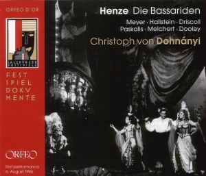 Henze H W - Bassariden (Die) i gruppen CD hos Bengans Skivbutik AB (2042692)