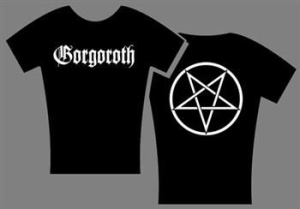 Gorgoroth - T/S Girlie Pentagram (L) i gruppen MERCH hos Bengans Skivbutik AB (2284859)