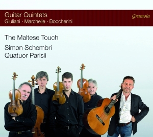 Quatuor Parisii Simon Schembri - The Maltese Touch - Guitar Quintets i gruppen VI TIPSER / Julegavetips CD hos Bengans Skivbutik AB (2298908)