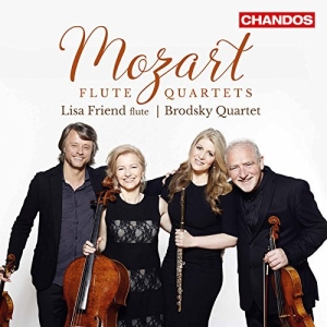 Lisa Friend Brodsky Quartet - Flute Quartets i gruppen CD hos Bengans Skivbutik AB (2396340)