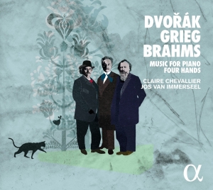 Brahms Johannes Dvorák Antonin - Music For Piano Four Hands i gruppen CD hos Bengans Skivbutik AB (2482666)