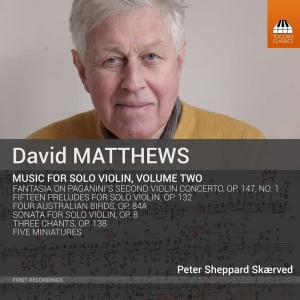 Matthews David - Music For Solo Violin, Vol. 2 i gruppen CD hos Bengans Skivbutik AB (2482678)