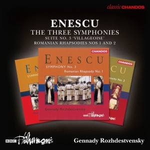 Bbc Philharmonic Orchestra Gennady - Enescu: The Three Symphonies (3 Cd) i gruppen VI TIPSER / Julegavetips CD hos Bengans Skivbutik AB (2495080)