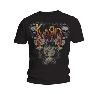 Korn -  Skulldelis Mens Black T Shirt: X Large (XL) i gruppen Minishops / Korn hos Bengans Skivbutik AB (2626331)