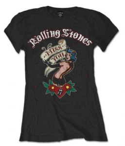 R: Rolling Stones Miss You Black Ladies T Shirt: M -  T-shirt M (M) i gruppen Minishops / Rolling Stones hos Bengans Skivbutik AB (2628362)