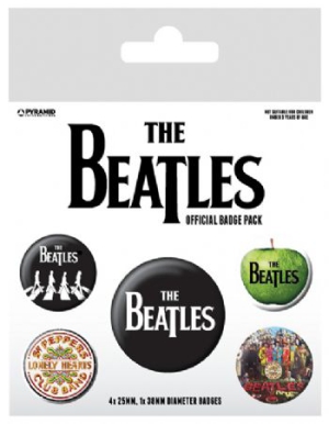 The Beatles - The Beatles (White) Badge Pack Pin i gruppen Minishops / Beatles hos Bengans Skivbutik AB (2988072)