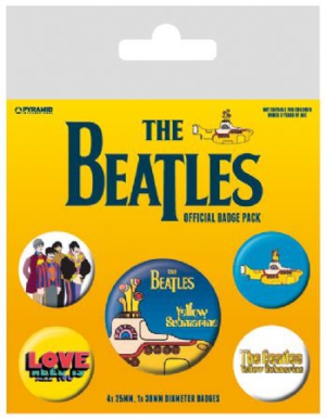 The Beatles - The Beatles (Yellow Submarine) Badge Pac i gruppen Minishops / Beatles hos Bengans Skivbutik AB (2988074)