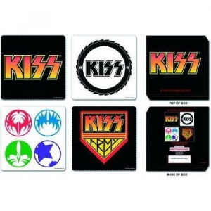 Kiss - 4 Piece Set In Presentation Box Coaster i gruppen Minishops / Kiss hos Bengans Skivbutik AB (301530)