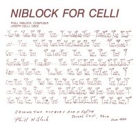 Niblock Phill - Niblock For Celli i gruppen VINYL hos Bengans Skivbutik AB (3309760)