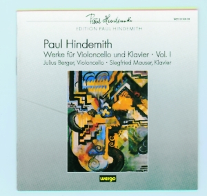 Hindemith Paul - Works For Cello And Piano, Vol. 1 i gruppen VI TIPSER / Julegavetips CD hos Bengans Skivbutik AB (3311250)