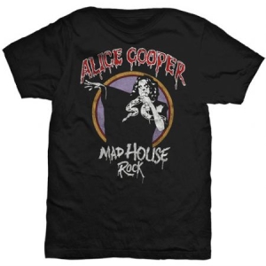 Alice Cooper - T-shirt Mad House Rock i gruppen MERCH hos Bengans Skivbutik AB (3366135)