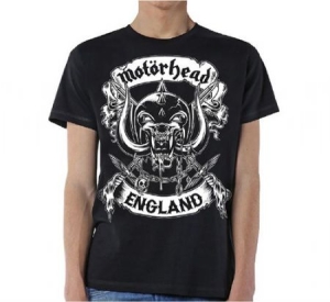 Motorhead - Motörhead Crossed Swords England Crest T-shirt S i gruppen Minishops / Motörhead hos Bengans Skivbutik AB (3377767)