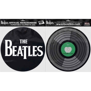 The Beatles - Drop T Logo & Apple Turntable Slipmat Pa i gruppen Minishops / Beatles hos Bengans Skivbutik AB (3407120)