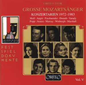 Mozart W A - Grosse Mozartsänger, Vol. 5 i gruppen CD hos Bengans Skivbutik AB (3489936)