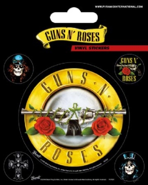 Guns N' Roses - Guns N' Roses (Bullet Logo) Stickers i gruppen MERCH hos Bengans Skivbutik AB (3587720)