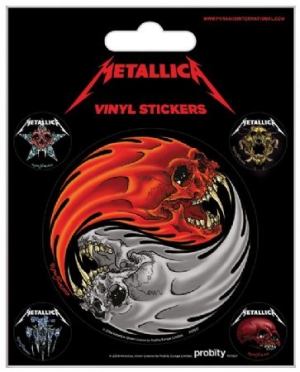 Metallica - Metallica (Yin & Yang Skulls - Pushead) i gruppen MERCH hos Bengans Skivbutik AB (3587722)