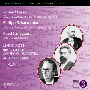 Lassen Eduard Scharwenka Philipp - Romantic Violin Concerto, Vol. 22 i gruppen VI TIPSER / Julegavetips CD hos Bengans Skivbutik AB (3602765)